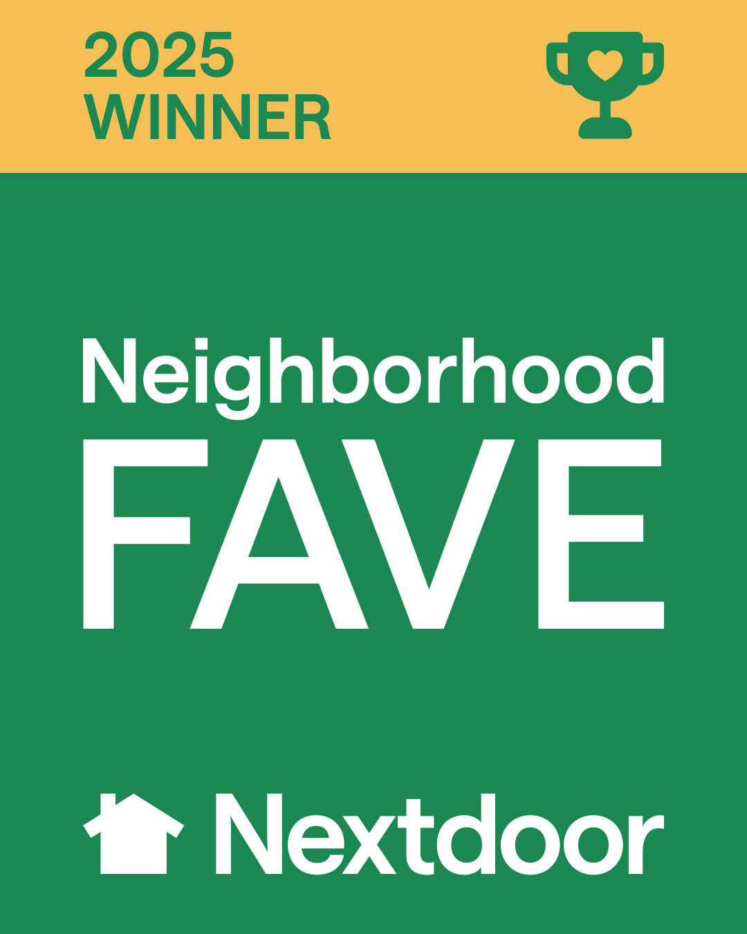 2025 Nextdoor Neighborhood Fave graphic